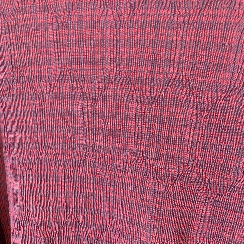 Levi’s Second Skin Mockneck Festival Blouse With Lettuce Edge Trim Size XL - Picture 6 of 8